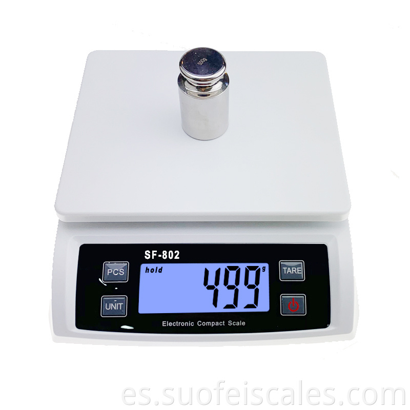 SF802 Escala de cocina 30 kg 1 g de peso Balance de envío de parcela postal digital